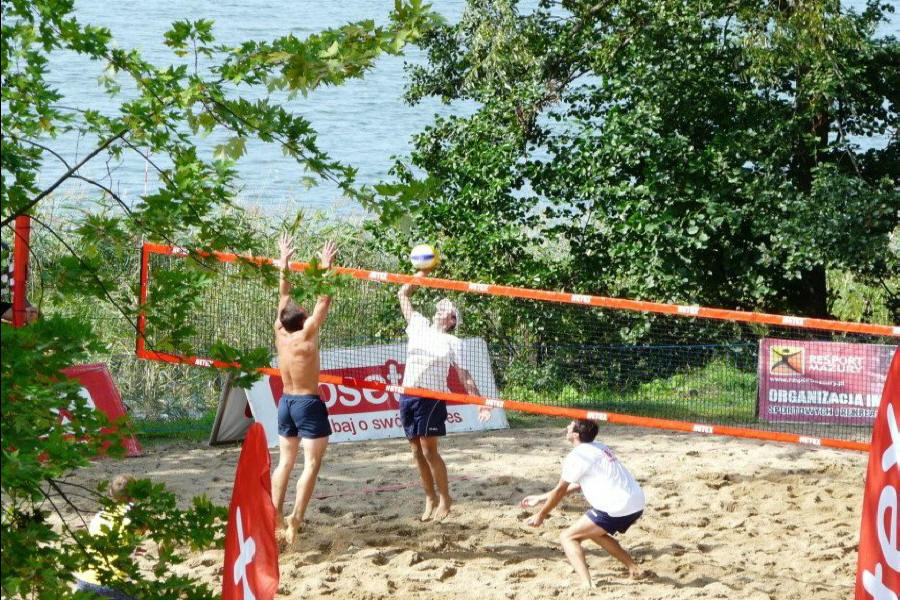 сеткі спартыўныя вузлавыя ліны безузловые гамак ў Польшчы 01